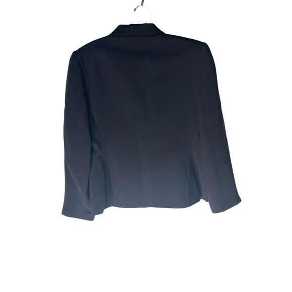 Talbots Petites Pure Silk 3 Button Black Blazer Size 4 - Picture 6 of 6